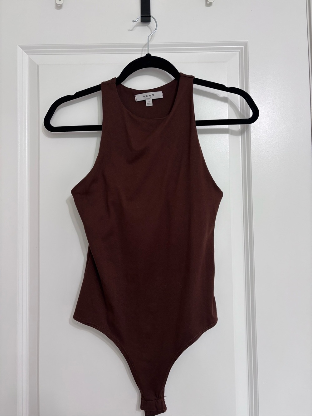 gaze Brown Tank Bodysuit